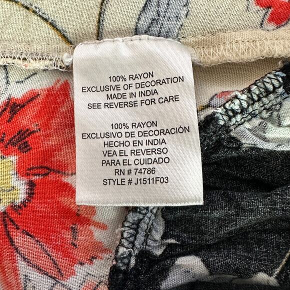 Patrons Of Peace Mini Floral Dress Size S Bohemian Artsy Ruffle Peasant Western - Picture 8 of 11